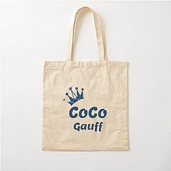 Coco Gauff Tennis Cotton Tote Bag