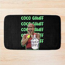 Coco Gauff Tennis Female Champion 2024 Bath Mat