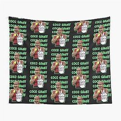 Coco Gauff Tennis Champion 2024 Tapestry