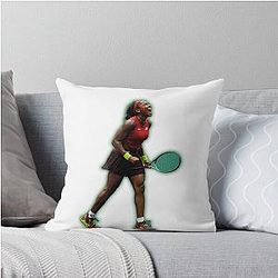 Coco Gauff Tennis Player Throw Pillow