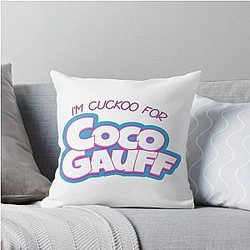 I'm Cuckoo for Coco Gauff Throw Pillow