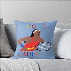 Coco Gauff Throw Pillow