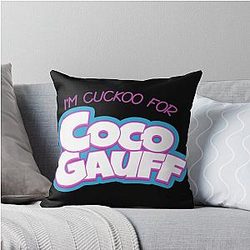 Coco Gauff US Open 2023 Champion Throw Pillow