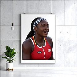 Coco Gauff - Power and Athleticism Focus Coco Gauff Posters