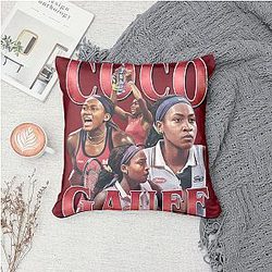Coco Gauff LA 1401 - Known for her incredible speed and backhand Coco Gauff Pillows Cover