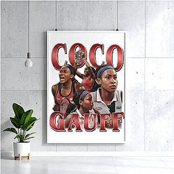 Coco Gauff LA 1401 - Known for her incredible speed and backhand Coco Gauff Posters
