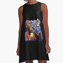 Coco Gauff wins US Open A-Line Dress