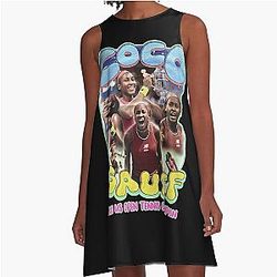 Coco Gauff 2023 US Open tennis champion A-Line Dress