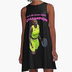 Call me Coco Gauff A-Line Dress Champion