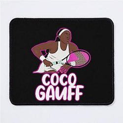 CoCo Gauff tennis art mousepad