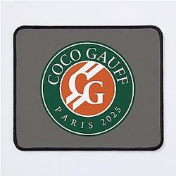 Coco Gauff Paris 2025 Mousepad