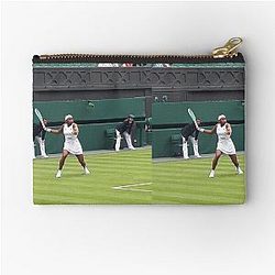 Coco Gauff at Wimbledon 2024 Zipper Pouch