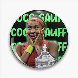 Coco Gauff Tennis Female Champion Pin