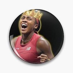 Coco Gauff Call Me Champion Queen Coco Tennis Pin