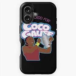 Coco Gauff US Open Title Abstract iPhone Tough Case