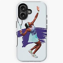 Coco Gauff Playing Tennis Tough Case