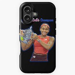 Coco Gauff US Open Champion iPhone Tough Case