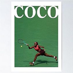 Retro Coco Gauff Poster