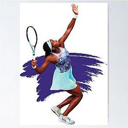 Coco Gauff Playing Tennis