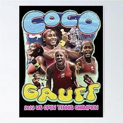 Coco Gauff 2023 US Open Tennis Champion Poster