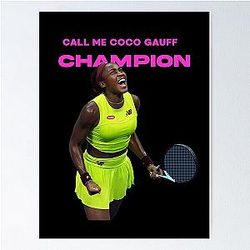 Call me Coco Gauff Champion Poster