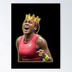Coco Gauff Call Me Champion Queen Tennis Poster