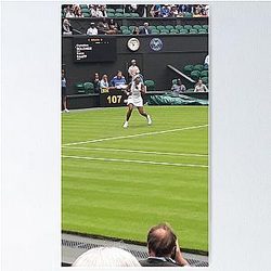 Coco Gauff at Wimbledon Round 1 in 2024 Poster