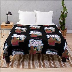 Coco Gauff US Open Title Abstract Throw Blanket