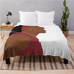 Coco Gauff US Open Abstract Throw Blanket