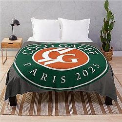 Coco Gauff Paris Throw Blanket