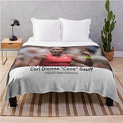 Cori Gauff Coco Throw Blanket