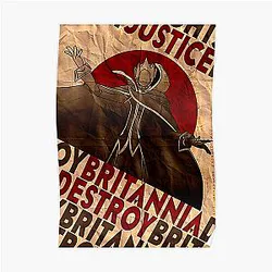Code Geass Posters - Code Geass | Lelouch Zero propaganda | Justice will prevail  Poster RB1710