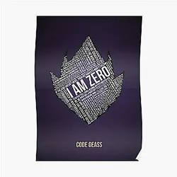 Code Geass Posters - Code GEASS Typography Poster RB1710