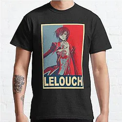 Code Geass T-Shirts - Lelouch lamperouge Poster Classic T-Shirt RB1710