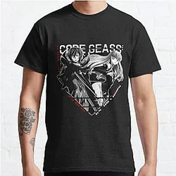 Code Geass T-Shirts - Code Geass, Lelouch and CC Classic T-Shirt RB1710