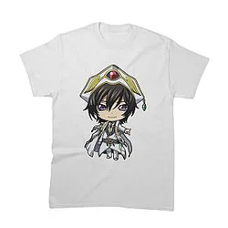 Lelouch Vi Britannia White Outfit Chibi TTPM1302 Code Geass T-Shirts