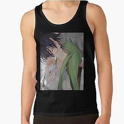 Code Geass Tank Tops - Code Geass C.C. Lelouch Tank Top RB1710
