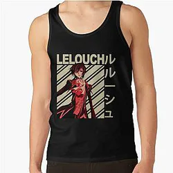 Code Geass Tank Tops - Lelouch lamperouge - Vintage Art Tank Top RB1710