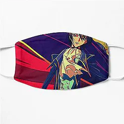Code Geass Face Masks - Code Geass-Code Geass Lelouch Flat Mask RB1710