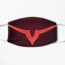 Code Geass Face Masks - Code Geass Logo Lelouch vi Britannia's Eyes Illustration  Flat Mask RB1710