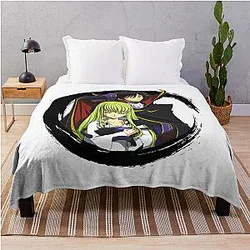 Code Geass Blanket - Lelouch and CC sticker Throw Blanket RB1710