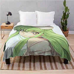 Code Geass Blanket - Code Geass C.C. Throw Blanket RB1710