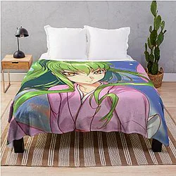 Code Geass Blanket - Code Geass C.C. Throw Blanket RB1710