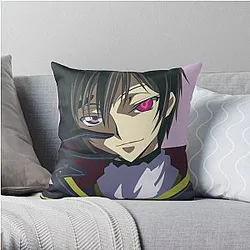 Code Geass Pillows - Lelouch vi Britannia - Code geass Vector Art Throw Pillow RB1710