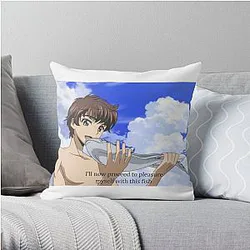 Code Geass Pillows - suzaku loves his fish - code:geass Throw Pillow RB1710