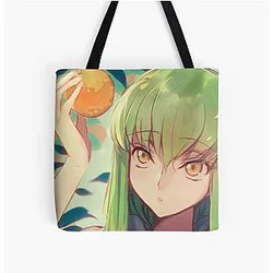 Code Geass Bags - Code Geass C.C. All Over Print Tote Bag RB1710