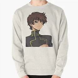 Code Geass Sweatshirts - Code Geass Suzaku Winking Face Pullover Sweatshirt RB1710