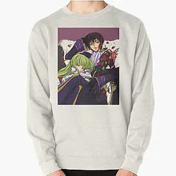 Code Geass Sweatshirts - Code Geass Lelouch &amp; C. C. Pullover Sweatshirt RB1710