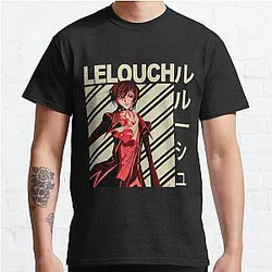 Code Geass T-Shirts - Lelouch lamperouge - Vintage Art Classic T-Shirt RB1710