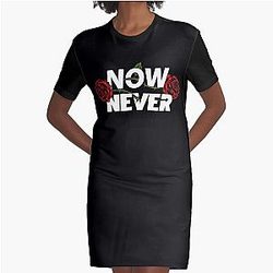 Vintage Colby Brock Merch Now or Never Graphic T-Shirt Dress